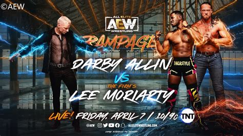 Darby Allin Vs Lee Moriarty Singles Match Aew Rampage Wwe