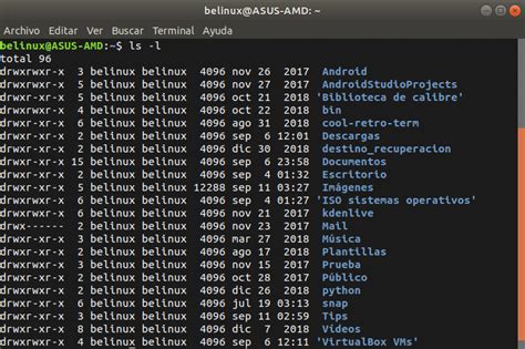 Ubuntu Linux Comando Ls En Linux