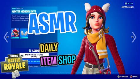 Asmr Fortnite New Winter Wonder Skye Skin Daily Item Shop 🎮🎧 Relaxing