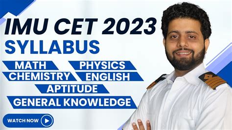 IMU CET Syllabus 2024 A Quick And Effective Study Guide YouTube