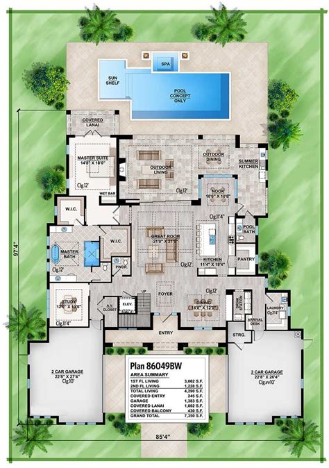 Florida House Plans With Pools - House Decor Concept Ideas