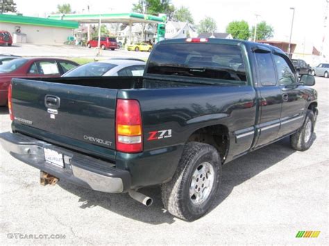 2001 Forest Green Metallic Chevrolet Silverado 1500 Z71 Extended Cab 4x4 80723660 Photo 4