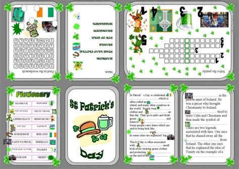 St Patrick S Day Minibook English Esl Worksheets Pdf Doc