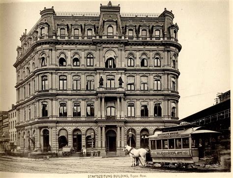 Example Of A Horse Drawn Omnibus New York 1880s90s The Row Photo Nyc