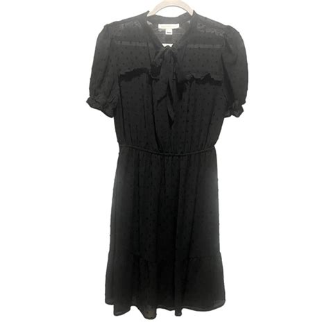 Monteau Dresses Monteau Los Angeles Black Swiss Dot Medium Mini