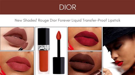 New Shades Rouge Dior Forever Liquid Transfer Proof Lipstick Youtube