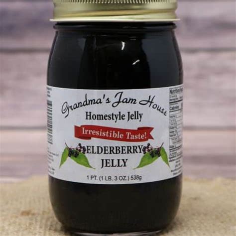 Elderberry Jelly 1pt Grandma S Jam Ashery Country Store