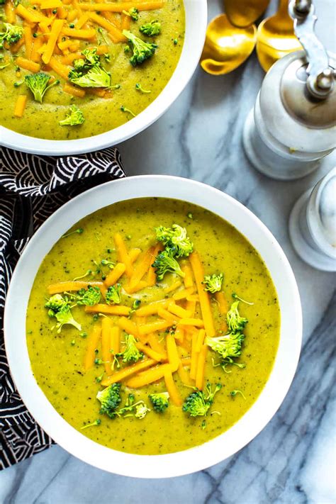 Instant Pot Broccoli Cheese Soup Eating Instantly