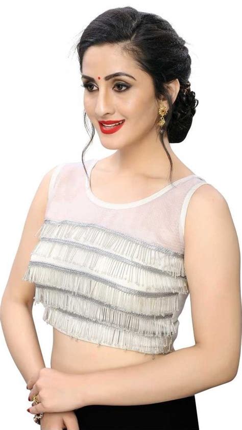 Silk Hand Work Royal White Fancy Ladies Blouse Size 36 At Rs 420