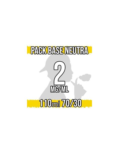 Base Neutra 70 30 With Nicotine 2 Mg Ml 110ml Svapoebasta