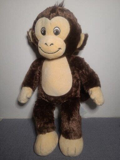 Build A Bear Monkey Brown Plush 18 Stuffed Animal Bab Workshop W Darth