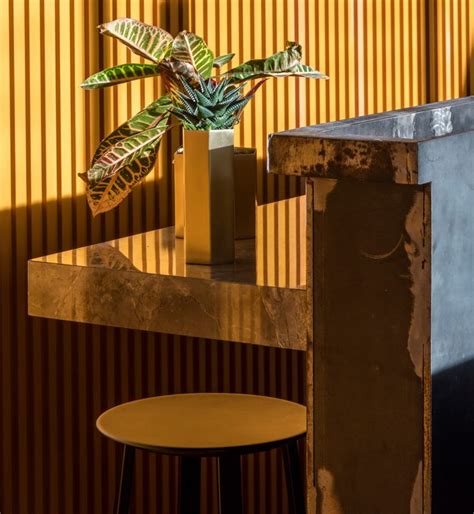 Bright Ochre Walls And Furnishings Feature In Bar And Restaurant Treves