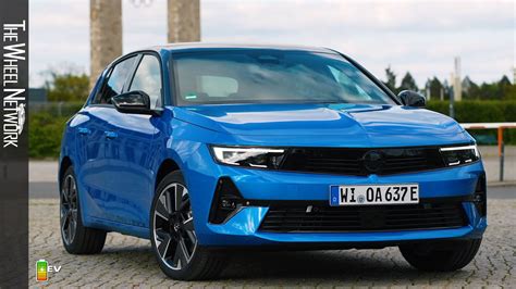 2023 Opel Astra Electric Cobalt Blue Driving Interior Exterior