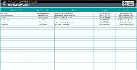 Excel Quotation Generator With Database Quotation Spreadsheet Invoicing