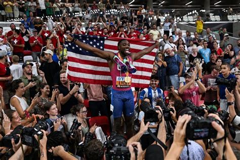 Mondiaux D Athl Tisme Noah Lyles R Ussit Le Doubl M Dans Les