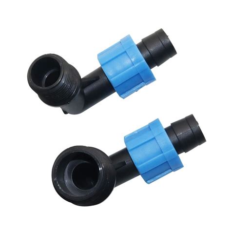 16mm Thread Lock Hose Connector 90 Degree Elbow Pipe Water Connector