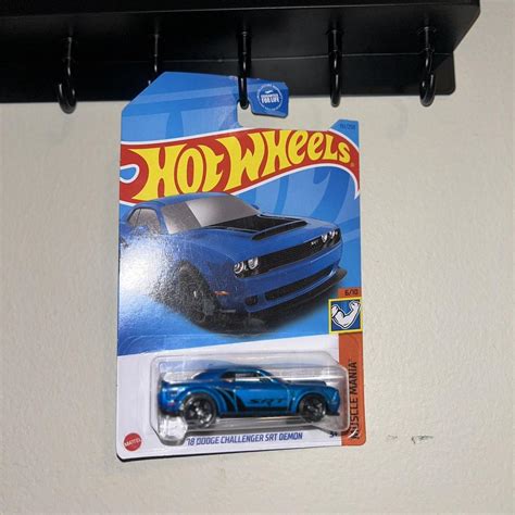 Dodge Challenger Srt Demon Blue Hot Wheels Depop