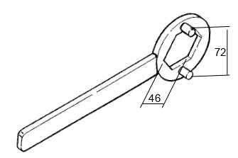 TOOL FOR LOCKING THE CLUTCH AND DISASSEMBLING THE NUT YAMAHA