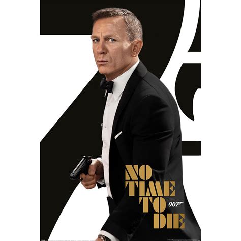 James Bond No Time To Die Black Tie Poster Heavyweight 007store