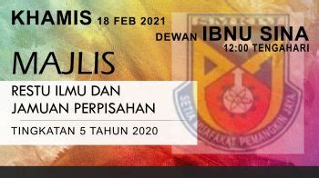 MAJLI RESTU ILMU DAN JAMUAN PERPISAHAN TINGKATN 5 2020 G 88161716