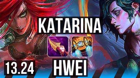 Katarina Vs Hwei Mid 900 Games Legendary 9 2 3 Rank 15 Kata