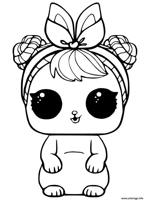 Coloriage LOL Pets Animaux Dessin Poupee Lol à imprimer