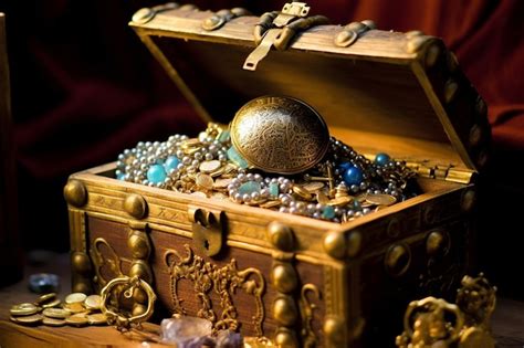 Premium Ai Image A Hidden Treasure Chest Filled With Gold And Jewels