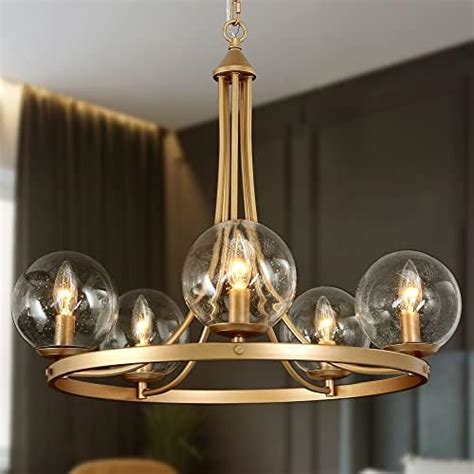 Durent Lighting Modern Black And Gold Chandelier 3 Light Pendant Light