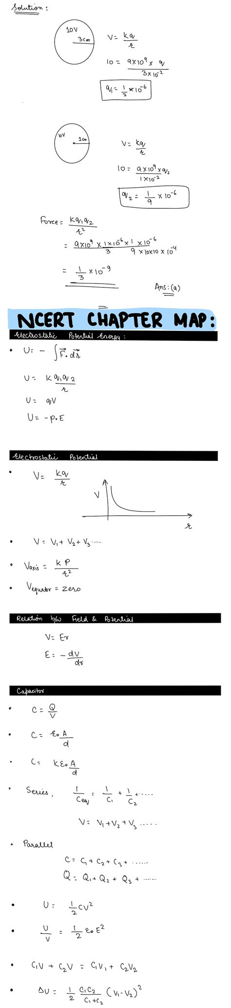 Two Conducting Spheres Of Radii 3 Cm And 1 Cm Are Separated By A