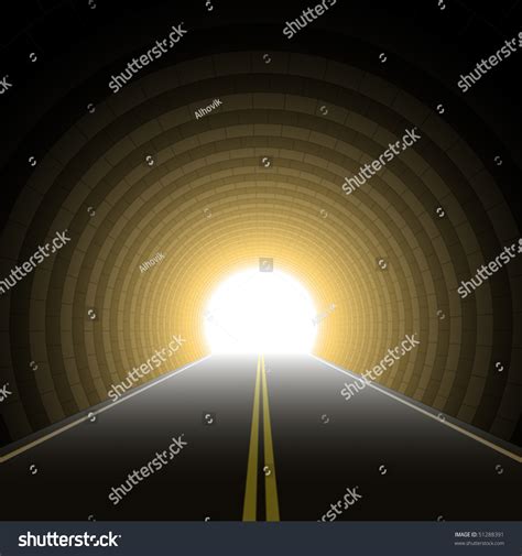 Car Tunnel Vector Stock Vector 51288391 Shutterstock