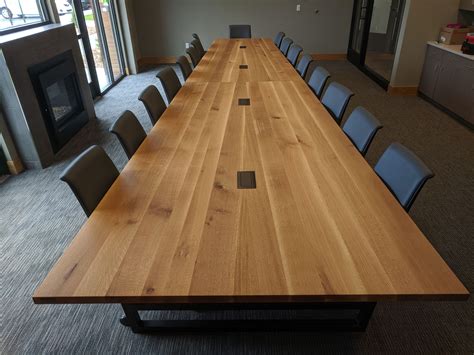 Latest From Live Edge White Oak Conference Table ReSAWN 59 OFF