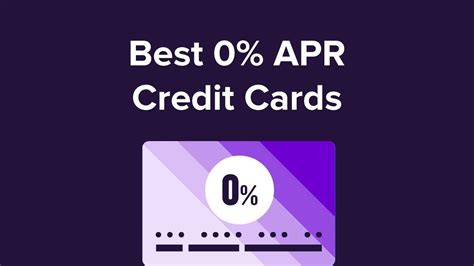 Best 0 Apr Credit Cards Youtube