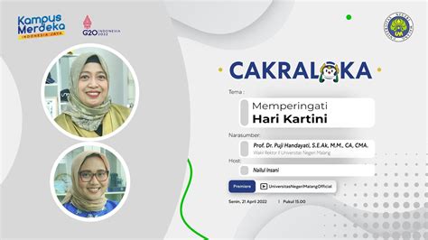 Cakraloka Wawancara Eksklusif Memperingati Hari Kartini Prof Dr