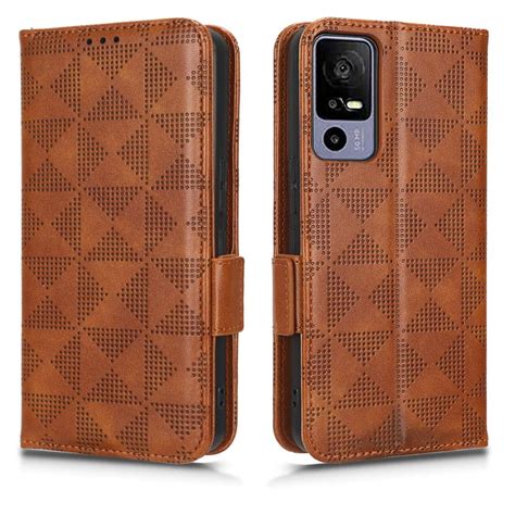 Case For TCL 40R Flip Cover PU Leather Wallet 3 Card Holder Viewing