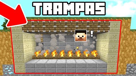 LAS MEJORES TRAMPAS OCULTAS DE MINECRAFT MAPA DE 20 ESCONDITES