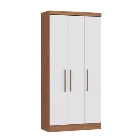 Guarda roupa Solteiro Modulado Infinity 3 Portas 2 Gavetas Macadâmia