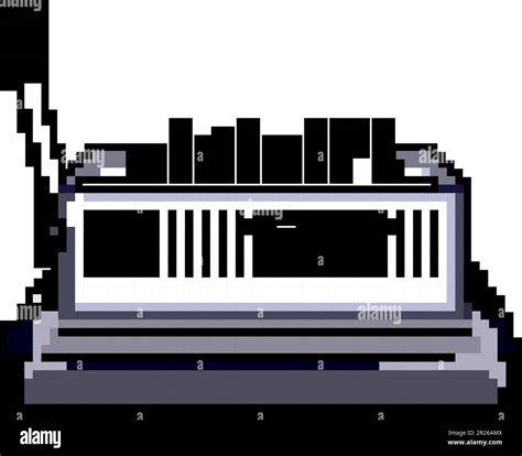 Object Binding Machine Game Pixel Art Vector Illustration Stock Vector