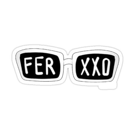 Feid Glasses Logo Ferxxo Sticker By Pintiita Glasses Logo