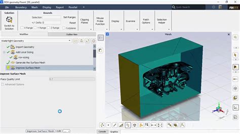 Fluent Watertight Geometry Meshing Workflow Youtube