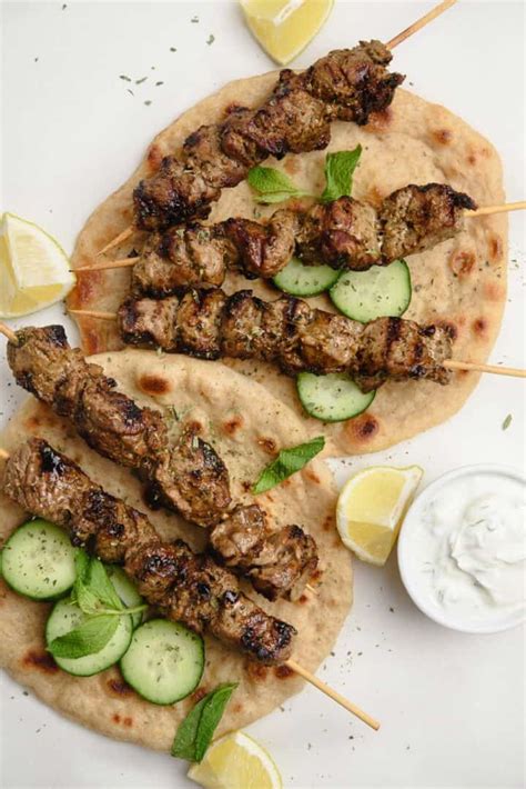 Greek Lamb Souvlaki Skewers Real Greek Recipes