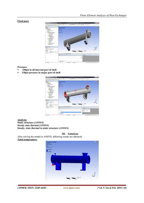 Finite Element Analysys Of Heat Exchanger Pdf