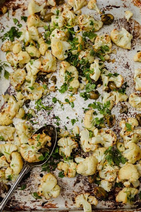 Super Simple Roasted Cauliflower With Crispy Capers