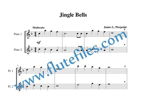 Jingle Bells Flute Duet Flute Files Publishing