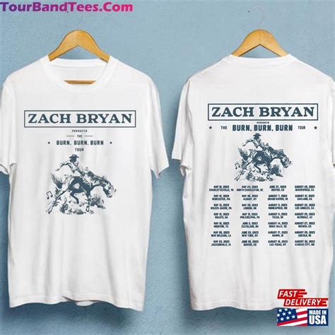 Burn Tour 2023 American Heartbreak Album Cover Merch Zach Bryan With ...