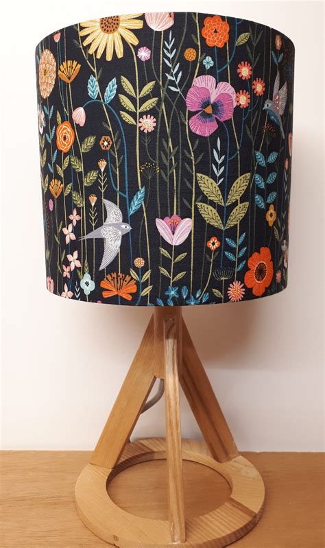 Wild Flowers Lampshade Handmade In Dorset Contemporary Etsy