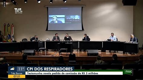 Mais Tr S Pessoas S O Ouvidas Por Deputados Na Cpi Dos Respiradores Da