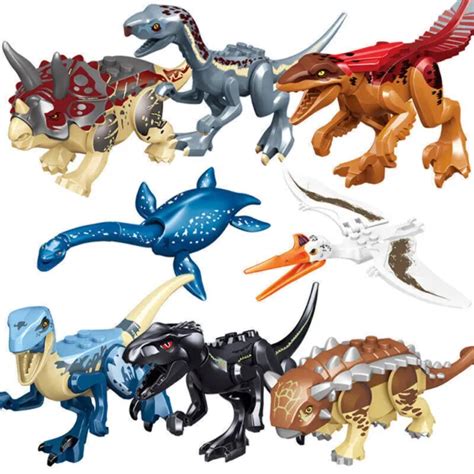 8PCS DINOS FIT Jurassic World Lego Dinosaur Tyrannosaurus TRex Park