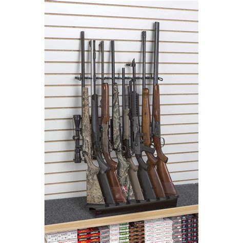 Rifle Deluxe Shelf Display Slat Wall Sku S Rack Em Racks