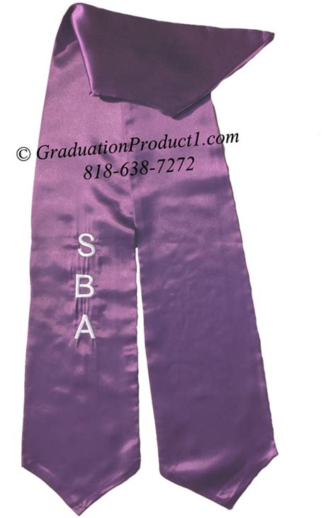 Sba Purple Graduation Stole And Sashes As Low As 4 75 High Quality Low Cost Honorstole