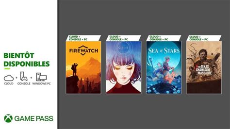 Xbox Game Pass Une Nouvelle Liste De Jeux Arrive